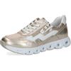 CAPRICE Sneaker da Donna in Pelle, Metallico (Platin.Met.CO), 36 EU