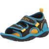 KEEN Knotch Creek Open Toe, Sandali Unisex - Bambini e ragazzi, Black/Vivid Blue, 38 EU
