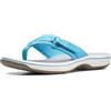 Clarks Women's Breeze Sea Flip-Flop, Aqua Synthetic, 2.5 UK