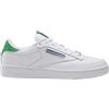 Reebok Club C 85, Scarpe da Ginnastica Uomo, WHITE/SPORT GREEN/BLUE SLATE, 40 EU