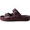 Calvin Klein Uomo Sandali Ergon Eva con Fibbie, Rosso (Bordeaux), 43