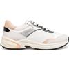 Geox D Zarvia A Sneaker, da Donna, Bianco e Argento, Taglia 38