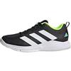 adidas Donna Court Team Bounce 2.0 Shoes, Core Black / Cloud White / Flash Aqua, 46 2/3 EU