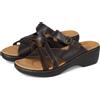 Clarks Merliah Holly, Sandali a Ciabatta Donna, Pelle Marrone Scuro, 10 UK