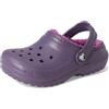 Crocs Classic Lined Clog T Unisex - Bambini e ragazzi, Nightshade, 23/24 EU
