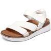 Skechers Lifted Comfort - Sandali da Donna, Bianco, 42 EU
