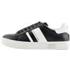 Armani Exchange Coppa Sole Mina, Back Tab with And Metal Logo Dettaglio On Side Sneaker, Bianco Black off, 36 EU