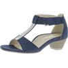 Andrea Conti Damen Absatz Sandalette, Sandali con Tacco Donna, D Blu, 37 EU