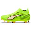 PUMA Scarpe da Calcio da Donna Ultra 6 Match+ FG/AG Wn, Giallo Alert Black-Glowing Red-Lime Squeeze, 39, Yellow Alert PUMA - Spremere con Lime, Colore: Nero, 39 EU