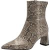 Tamaris Stivali da donna Vegan, Beige Snake, 37 EU