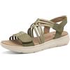 Jana Coshy Sandali da Donna Piatti con Chiusura a Strappo Vegan
