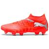 PUMA Scarpa da Calcio Unisex Future 9 Match MXSG, Rosso Brillante, Bianco, Nero, Argento, Numero 42, Glowing Red PUMA White PUMA Black PUMA Silver, 44.5 EU