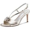 Tamaris Sandalo da donna con tacco a spilletto, metallizzato (PLATINUM), 37
