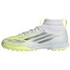 adidas Unisex - Bambini e Ragazzi F50 SPARKFUSION League Mid Cut Turf Football Shoes Kids, Ftwr White/Iron Met./Hi-RES Yellow, 28 EU