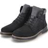 Rieker Uomo 32334 Stivali stringati, nero, 46 EU, Nero, 46 EU Larga
