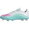 adidas Unisex - Adulto F50 Messi League Firm Ground/Multi Ground Football Boots, Ftwr White/Lucid Pink/Flash Aqua, 43 1/3 EU