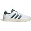 Adidas Uomo Breaknet 2.0 Shoes, Ftwr White/Collegiate Green/Silver Green, 38 2/3 EU