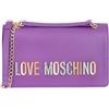 Love Moschino Borsa a spalla Donna, Viola, Taglia unica