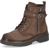 CAPRICE Stivaletti da donna in pelle con fibbia, Beige (Taupe Nubuc), 41 EU