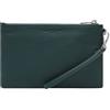 LIEBESKIND BERLIN Pelle borsa da polso pochette Pouch Mystic River verde scuro
