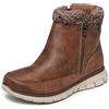 Skechers Synergy Lovely CollabStivaletti Donna, Maglia Micropelle Marrone, 40 EU