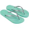 Ipanema Donna Anatomica Tan Fem Flipflop, Green Silver, 43 EU