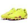 Puma Future 8 Play FG/AG Wn's - Scarpe da Calcio Femmina, Yellow Alert-Puma Black-Sun Struck,
