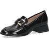 CAPRICE Mocassini da Donna in Pelle Tacco Basso, Nero (Black Snake), 37 EU