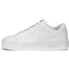 PUMA Women's Fashion Shoes SMASH PLATFORM V3 Trainers & Sneakers, PUMA WHITE-PUMA SILVER, 42.5