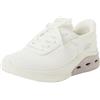 Skechers Donna Bobs Arc Waves 2.0 Now It Slip-In ALLENATRICE, Off White Engineered Knit, 39.5 EU