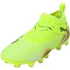 Puma Future 8 Match FG/AG JR - Scarpe da Calcio Unisex, Yellow Alert-Puma Black-Sun Struck,