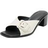 BOSS Charlize_Mule50_VCBK, Muli Donna, Open White, 40 EU