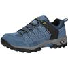 Brütting Scarpe da Trekking Unisex Mount Pinos Low, Blu Nero Limone, 36 EU