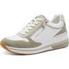 MARCO TOZZI Sneaker da donna morbido Feel Me soletta estraibile morbida fodera interna Di tendenza, bianco (WHITE/MATCHA), 38 EU