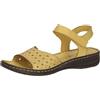 CAPRICE Sandali da donna con tacco in pelle Comodi, giallo (Yellow Nappa), 41 EU