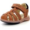 Kickers Platinium - Sandali Bimbo 0-24, Marrone (Camel 114), 19 EU