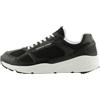Armani Exchange Uomo Bronx, Pu Inserts, White LacesSneaker, Nero, 39.5 EU