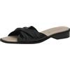 CAPRICE Ciabatte da donna in pelle con tacco a blocco, Nero (Black Nappa), 37 EU