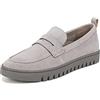 Vionic Women's Uptown Loafer, Light Grey Suede, 9.5