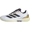 Adidas Uomo Defiant Speed 2 Tennis Shoes, Ftwr White/Core Black/Aurora Plum, 46 2/3 EU