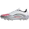 Adidas Unisex - Adulto F50 Messi League Artificial Ground Football Boots, Ftwr White/Lucid Red/Silver Met., 45 1/3 EU