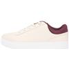 Tommy Hilfiger Donna Sneakers con Suola Preformata Casual in Pelle, Beige (Soft Cream/Marzemino), 37