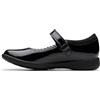 Clarks Etch Pure K. Childrens Black Pat, 2.5