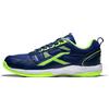 HUNDRED Raze Kids/Junior Non-Marking Professional Badminton Shoes (Navy Blue/Lime, UK 5/US 6/EU 39) | Polyester Upper, Rubber Sole | Indoor Tennis, Squash, Table Tennis, Basketball & Padel