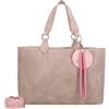 Fritzi aus Preussen Fritzi Izzy Vintage Shopper donna borsa a mano borsa a spalla città vegana con pochette e cordoncino rimovibili 29 x 42 x 15 cm - Rosa, Nero, Oliva, Grigio, Beige, Blu, Curry, Rosso, Antracite