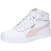 PUMA Women Carina 2.0 Mid Scarpe da ginnastica, Puma White Frosty Pink Puma Gold, 37 EU