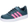 adidas Breaknet Lifestyle Court Elastic Lace And Top Strap Shoes, Scarpe da Tennis, Arctic Night/Lucid Pink/Cloud White, 38 2/3 EU