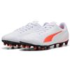 Puma Vitoria II FG/AG - Scarpe da Calcio da Uomo, Colore: Bianco/Rosso Brillante, Taglia 44, Puma Bianco Rosso Brillante, 46.5 EU