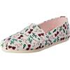TOMS Alpargata Print, Mocassino Basso Donna, Grey Flamingo, 35.5 EU