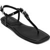 DKNY Datto-Flat Thong Sandal, Piatti Donna, Nero, 35 EU